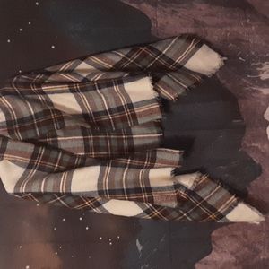 NIP blanket/scarf/wrap universal item. No specific size. Frayed edges. Soft warm